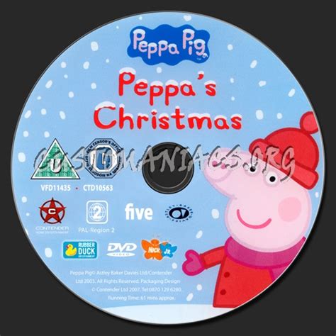 Peppa Pig Peppas Christmas Dvd Label Dvd Covers And Labels By