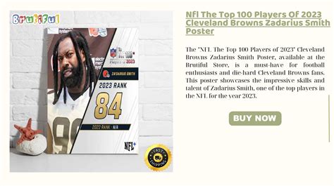 Nfl The Top 100 Players Of 2023 Cleveland Browns Zadarius Smith Poster