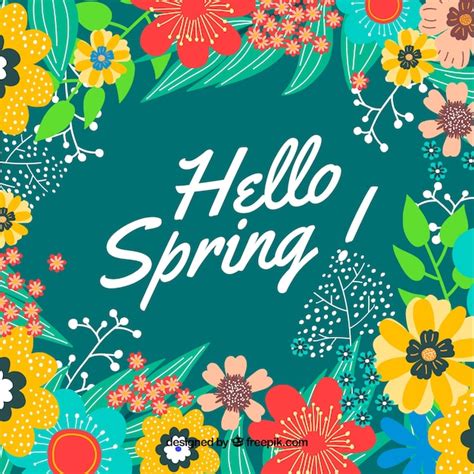 Free Vector Colorful Spring Background