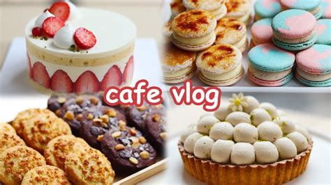 Eng 힐링되는 10분 디저트 만들기 영상 인기 예감 카페 쿠키 딸기 디저트 Dessert Cafe Vlog