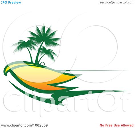 Clipart Palm Tree Island 8 Royalty Free Vector Clip Art Illustration