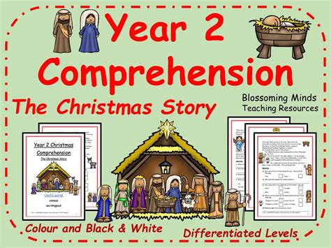The Christmas Story Year 2 Comprehension Teaching Resources