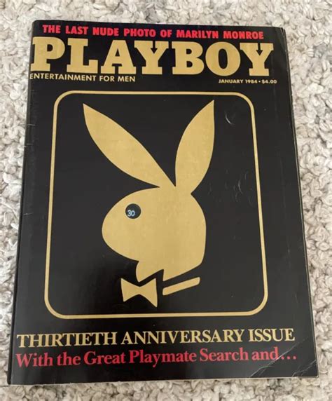 Playboy Magazine January W Centerfold Poster Marilyn Monroes Last