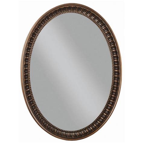 Style Selections Antique Bronze Oval Wall Mirror At