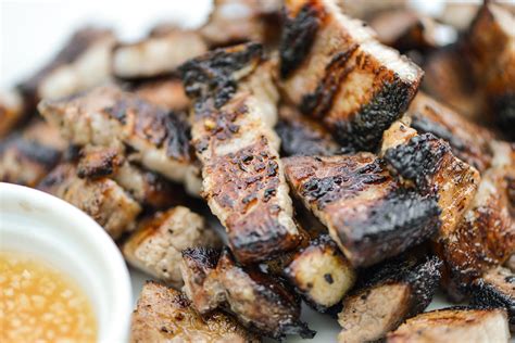 Inihaw Na Liempo Grilled Filipino Pork Belly Recipe The Meatwave