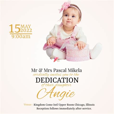 Baby Dedication Template Postermywall