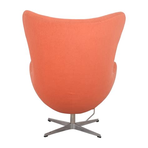 64 Off Modern Swivel Egg Chair Chairs