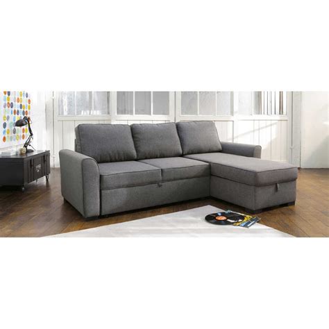 Herzlich willkommen zu unserem trotz der tatsache, dass dieser kleines ecksofa grau eventuell im preisbereich der premium. Ausziehbares Ecksofa 3-/4-Sitzer aus Stoff, grau Montréal ...