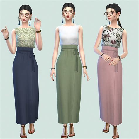 Liliili Alma Clothes Set The Sims 4 Create A Sim Curseforge