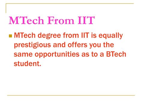 Ppt Btech Is Not The Last Thing To Do From Iits Powerpoint