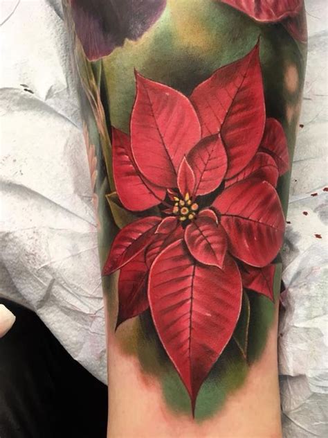 December Birth Flower Tattoo