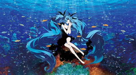 Hatsune Miku Deep Sea Girl Full Hd Wallpaper And Background Image