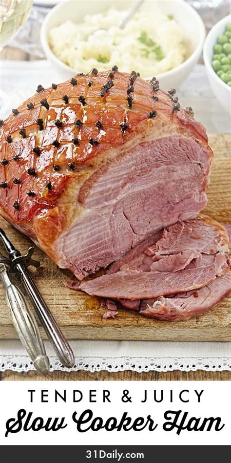 Slow Cooker Holiday Ham 31 Daily