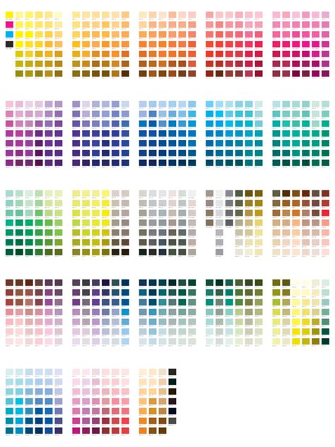 Pantone Color Chart Effy Moom