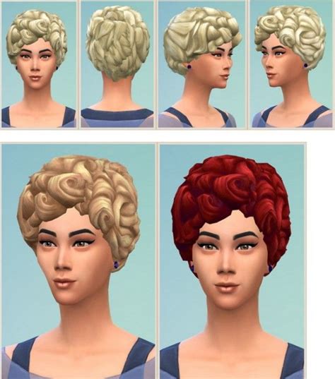 Birkschessimsblog My Housewife Hairstyle • Sims 4 Downloads 1950s