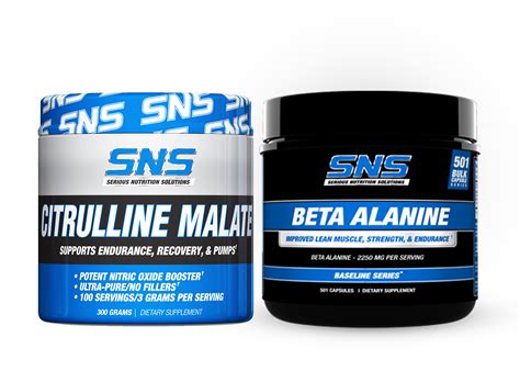 Citrulline Malate/Beta Alanine Stack | Serious Nutrition Solutions