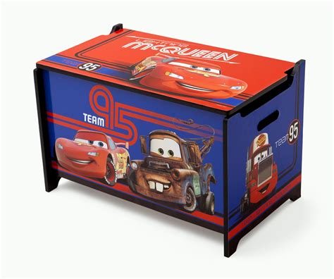 Disney Cars Lightning Mcqueen Large Car Shaped Toy Box Baby Baby