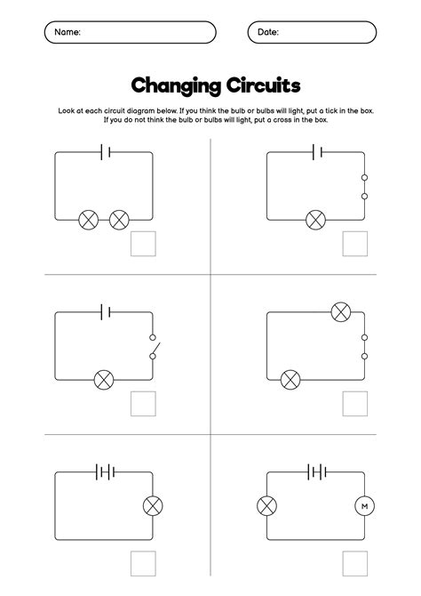 8 Series Circuit Problems Worksheet