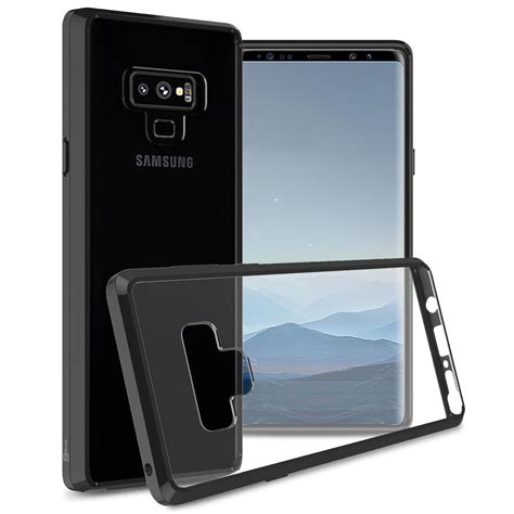 Clear W Black Rim Slim Tpu Bumpers Hard Phone Case For Samsung Galaxy