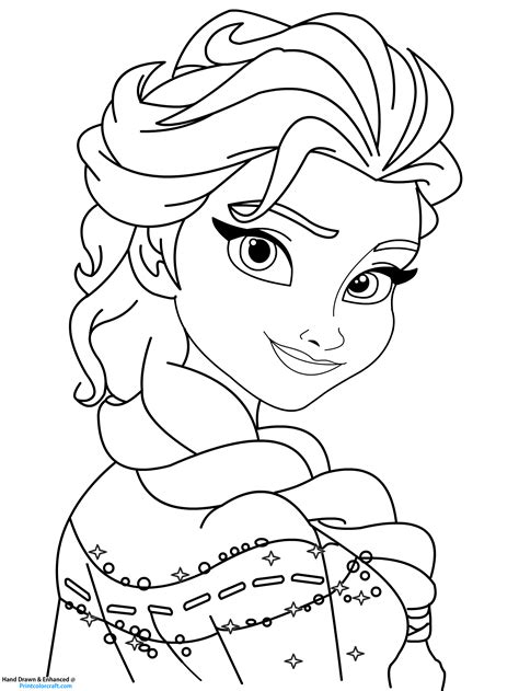 Frozen Colouring Pages Free Printable