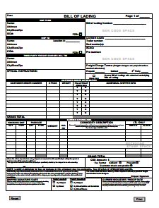 The bill of lading is a contract between the. Bill of lading form pdf free > donkeytime.org