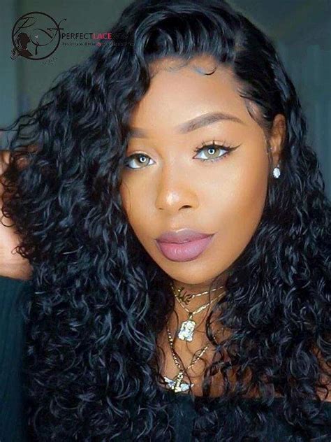 Brazilian Virgin Human Hair Loose Curl 360 Lace Wig For Black Women Pre