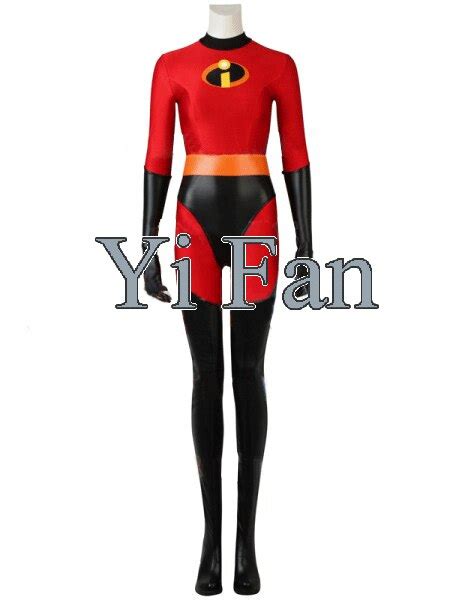 The Incredibles Elastigirl Superhero Costume Spandex Woman Cosplay