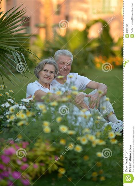 Old Couple Sitting Stock Image Image Of Husband Caucasian 39799787