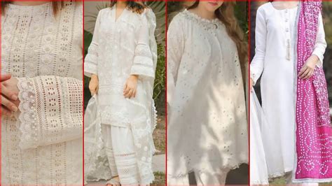 Latest White And Off White Dress Designing Ideas For Daily Wear And 14 August White Dress Designs