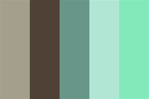 Brown And Blue Green Color Palette
