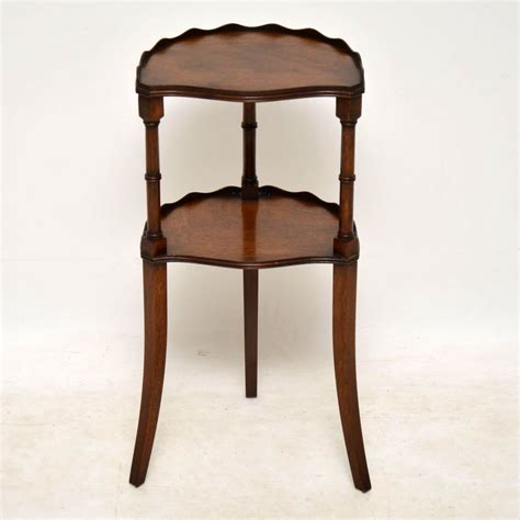 Antique Mahogany Two Tier Side Table Marylebone Antiques