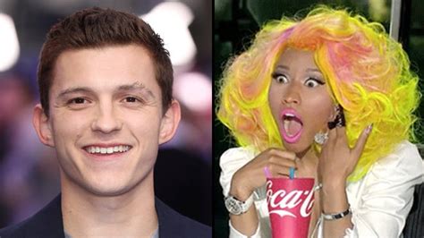 'your love' then plays and nicki responds: Nicki Minaj and Tom Holland dating memes are back after ...