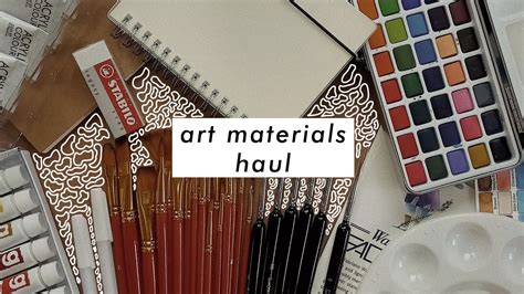 Art Materials Haul Philippines 🎨🖌️ Youtube
