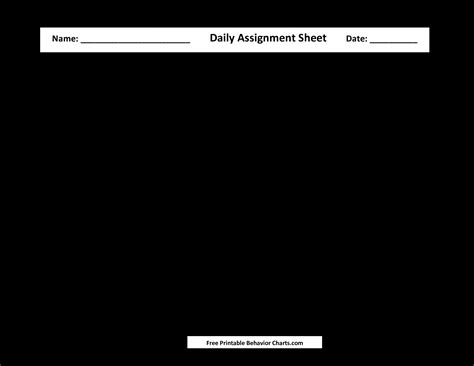 Free Printable Cna Daily Assignment Sheets - FREE Printable A-Z