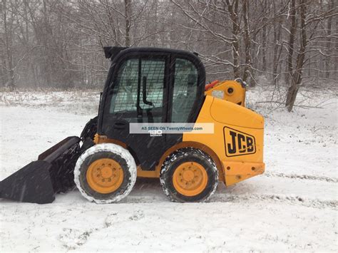 2009 Jcb 180 Ii Cab Heat Skid Steer Loader Skidloader Plow Snow Cheap