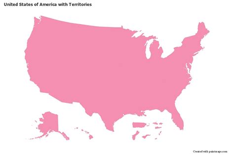Sample Maps For United States Of America With Territories Artofit
