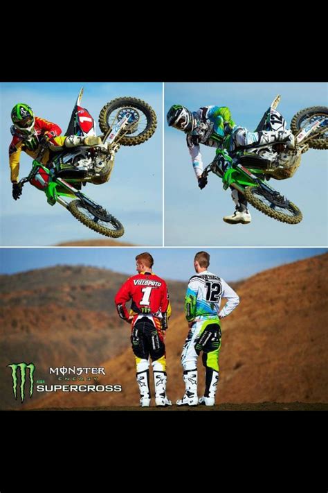 #jake weimer #kawasaki #motocross #supercross #sx #mx #dirt bike #we're queuing. Ryan Villopoto with Jake Weimer | Supercross, Dirtbikes ...
