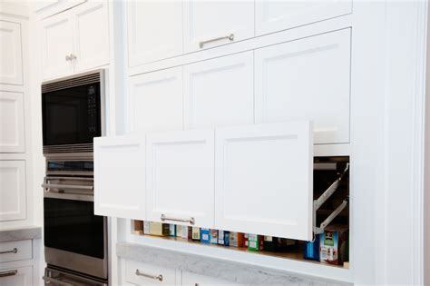 Maybe you would like to learn more about one of these? Pull Up Cabinets - Transitional - kitchen - Benjamin ...