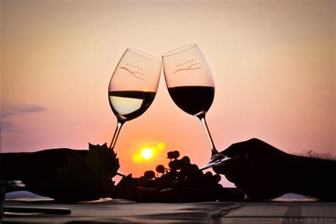 Romantic Wine Tasting In The Sunset By Alexabrain On Deviantart