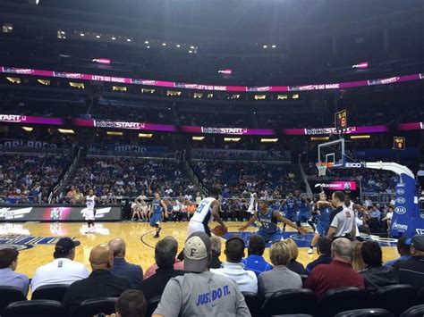 Seat View From Floor East At Amway Center Orlando Magic