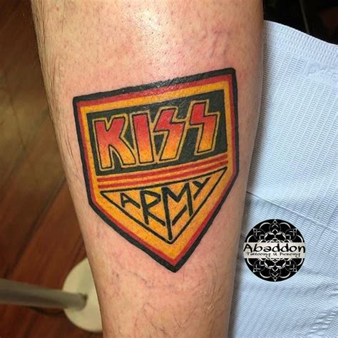 Abaddon Studios Check Out This Kiss Army Tattoo Done By