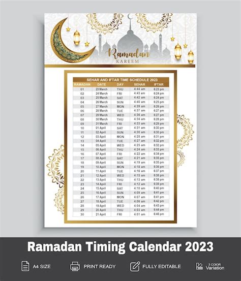 Page 4 Ramadan Schedule 2023 Vectors And Illustrations For Free