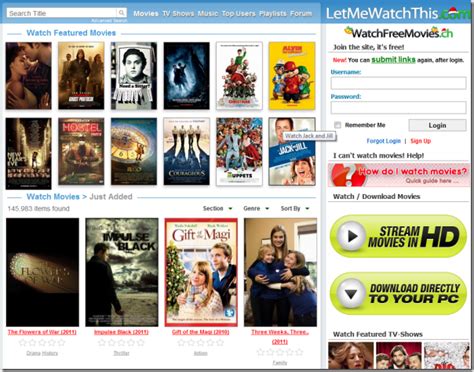 20 best free movie websites where you can find all the latest and/or your favorite films and tv you can watch movies online in 1080p full hd and even in 4k resolution by signing up for a free yet another best movie download site that has a clean homepage with only the search box at the center. Top 20 Websites To Stream and Watch Movie Online For Free
