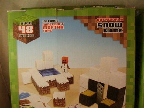 New Minecraft Papercraft Snow Biome Easy To Build Overworld Activity