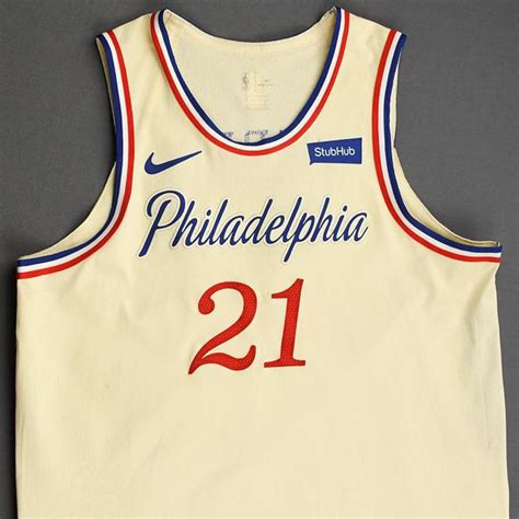 An nba jersey inspired by the historic document. Joel Embiid - Philadelphia 76ers - Christmas Day' 19 - Game-Worn City Edition Jersey - Double ...