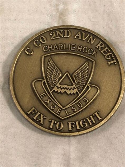 Us Army Challenge Coin 2nd Infantry Division C Co 2 Avn Regt Named