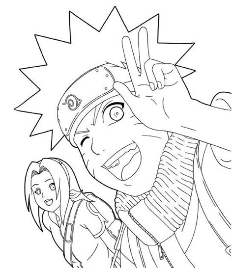Naruto Girl Coloring Pages Dejanato