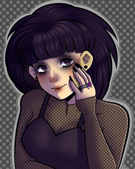 Goth Girl Redraw By Soapybsuds On Newgrounds