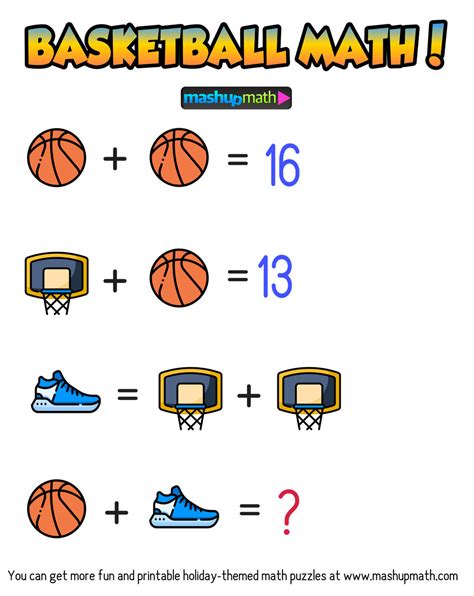 Are Your Kids Ready For These Basketball Math Puzzles