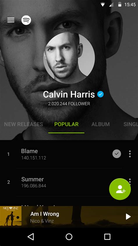 Spotify Profile Materialup